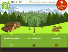 Tablet Screenshot of nauli-holz.ch